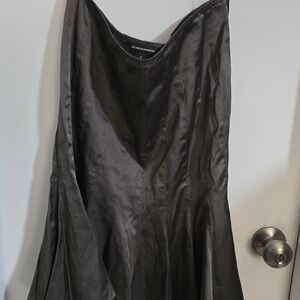 Club Monaco Women's Charcoal A-Line Skirt